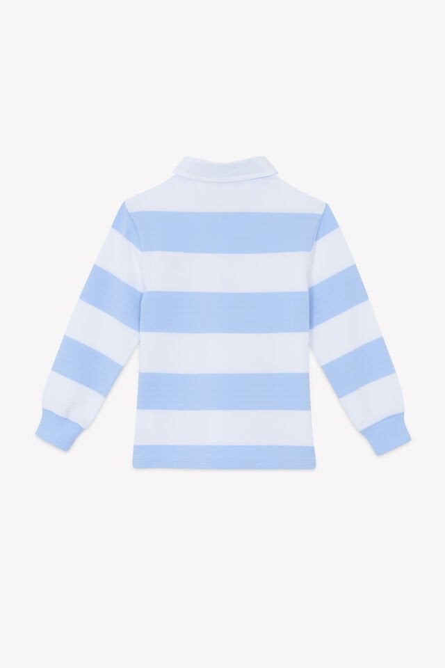 Uzun Kollu Polo T-Shirt Mavi - 8Y